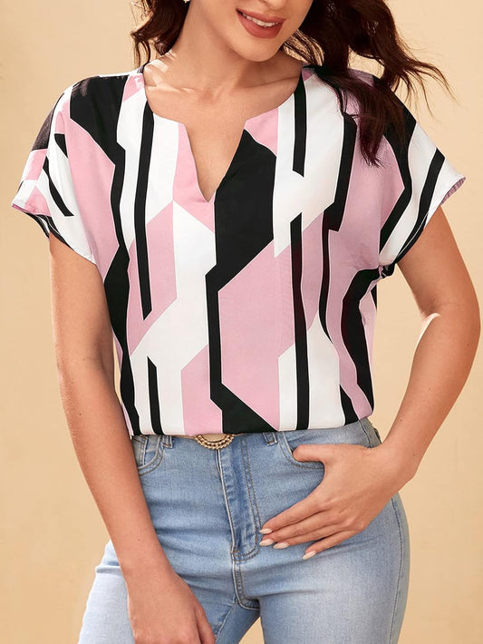 Sheetal Associates Women's Casual Regular Sleeves Printed Top,Multicolor