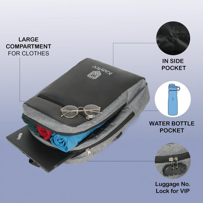 Kaayt Backpack Bag, with Laptop Compartment