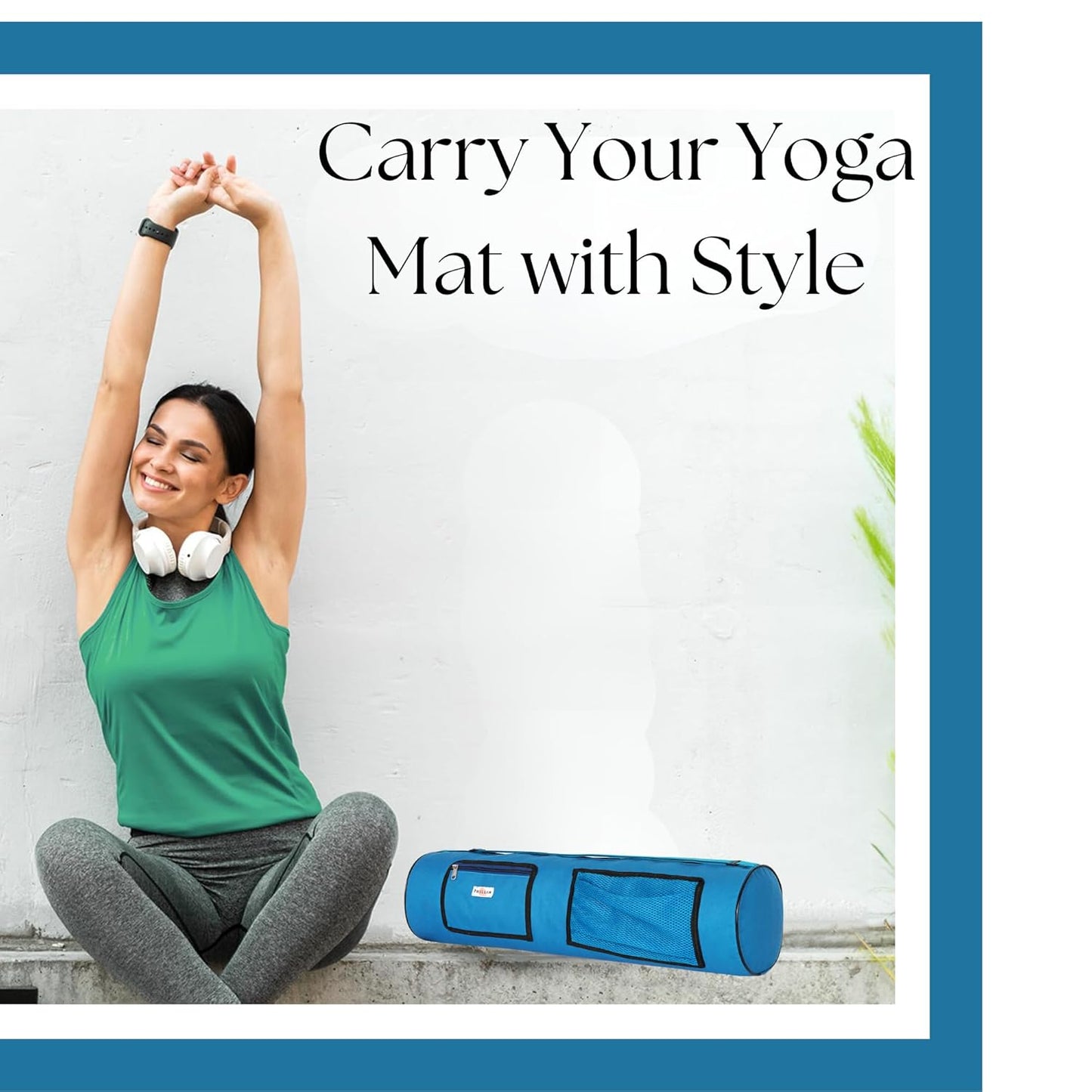 PHILLIN Yoga Mat Cover Bag with Adjustable Shoulder