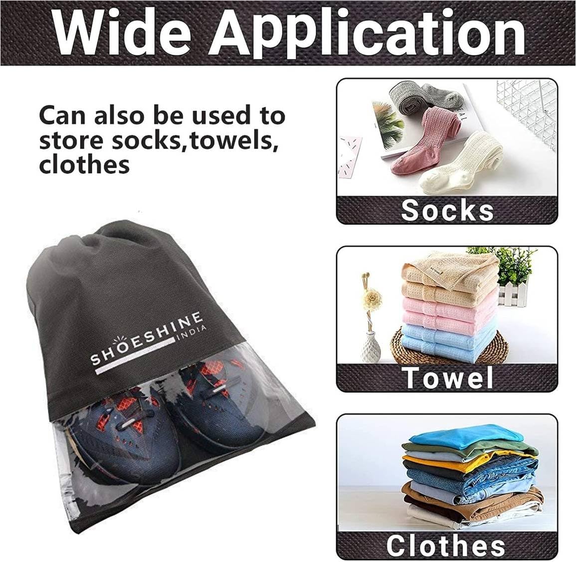 SHOESHINE Storage Bag for Men and Women