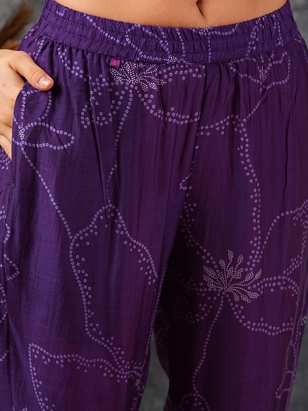 Women's Rayon Viscose Printed A-Line Kurta with Pant