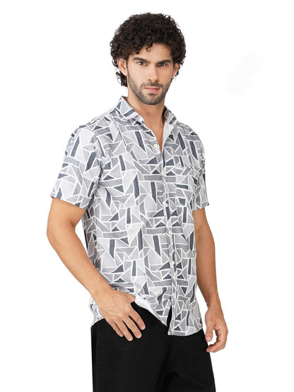 BASE 41 Men's Printed Half Sleeve Stylish Latest
