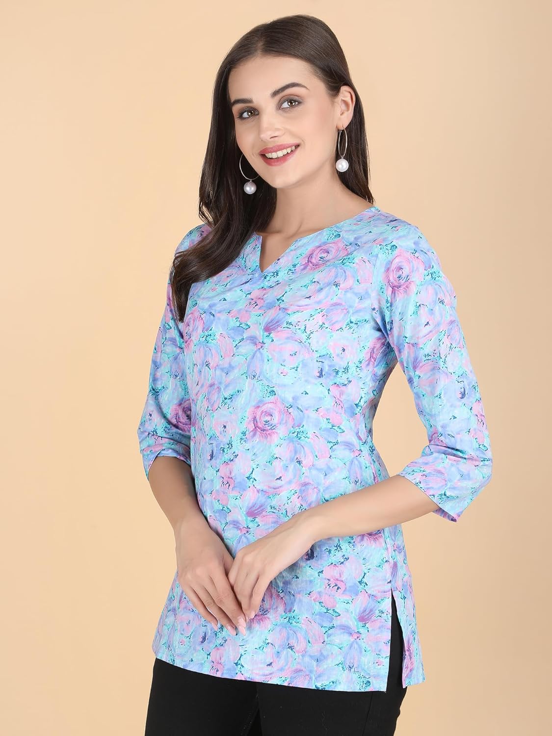 PIDAVLIYA'S Indian Women's Tunics Tops Cotton