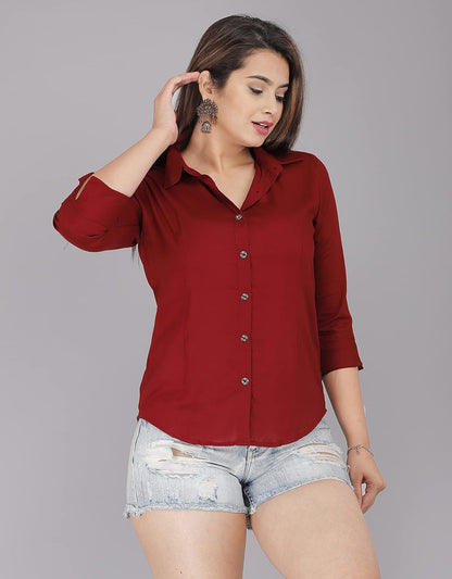 GEHU GARMENTS Women Solid Shirt for Office