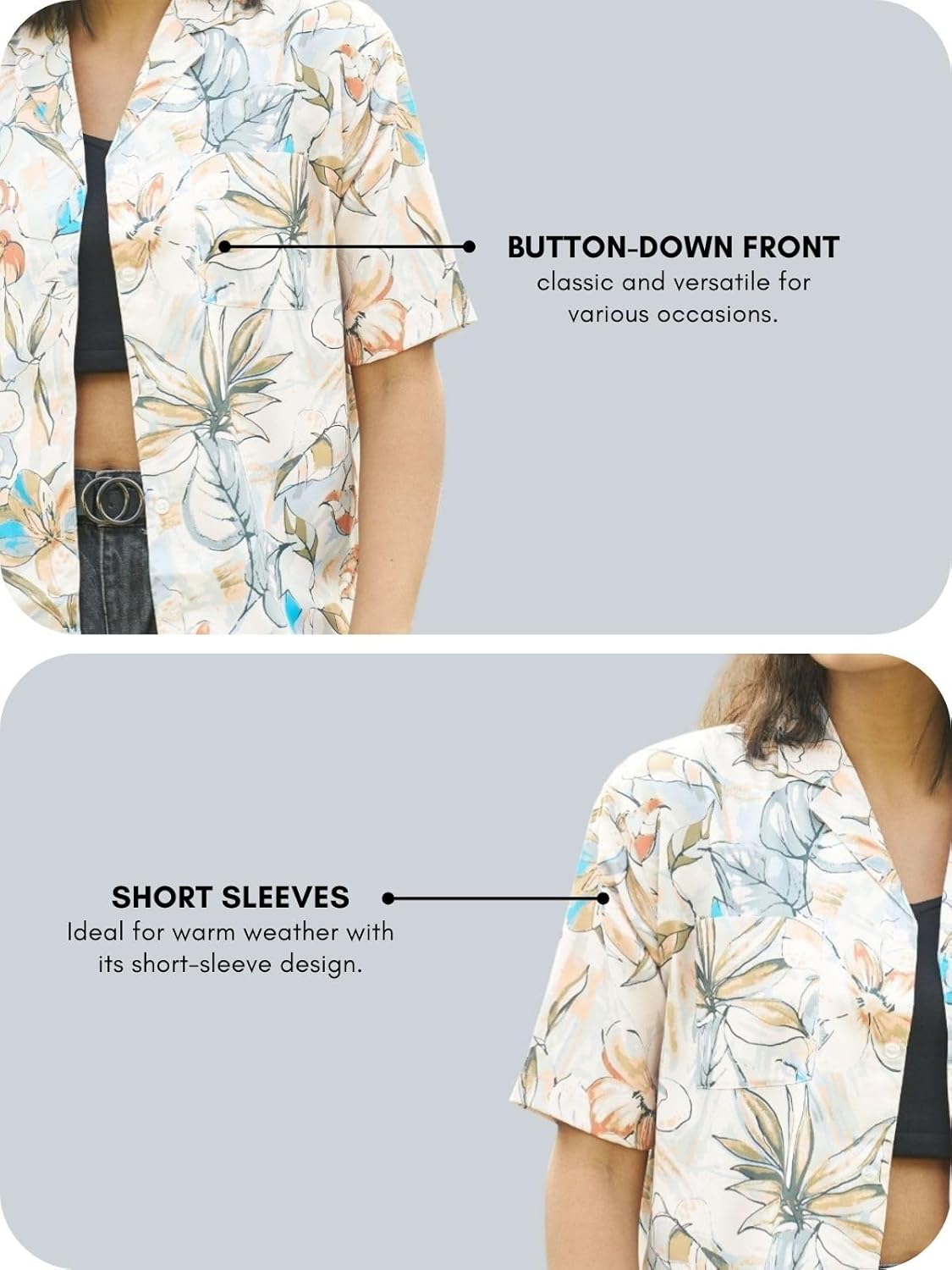 Leriya Fashion Shirts for Women – Korean Style Long Sleeve Oversized Button Down | Plus Size Workwear Top for Office & Casual Wear
