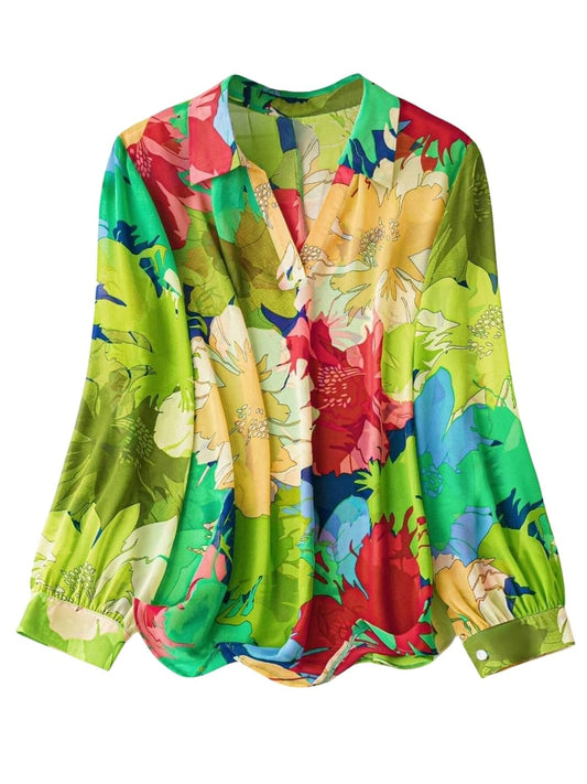 Leriya Fashion Shirts for Women – Korean Style Long Sleeve Oversized Button Down | Plus Size Workwear Top for Office & Casual Wear