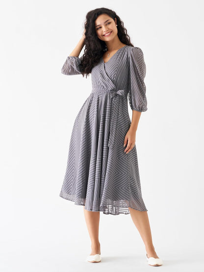 AASK Women Fancy Plain & Solid Designer Dress for Women