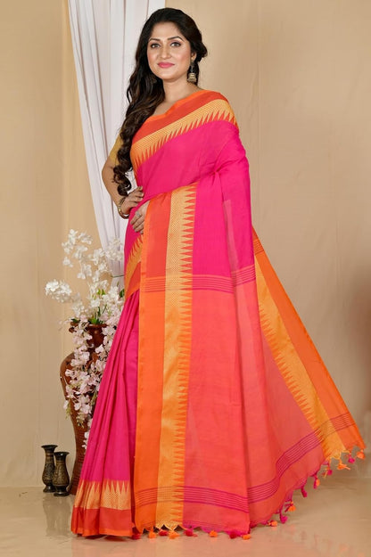Handloom Saree With Unstitched Running Blouse Piece
