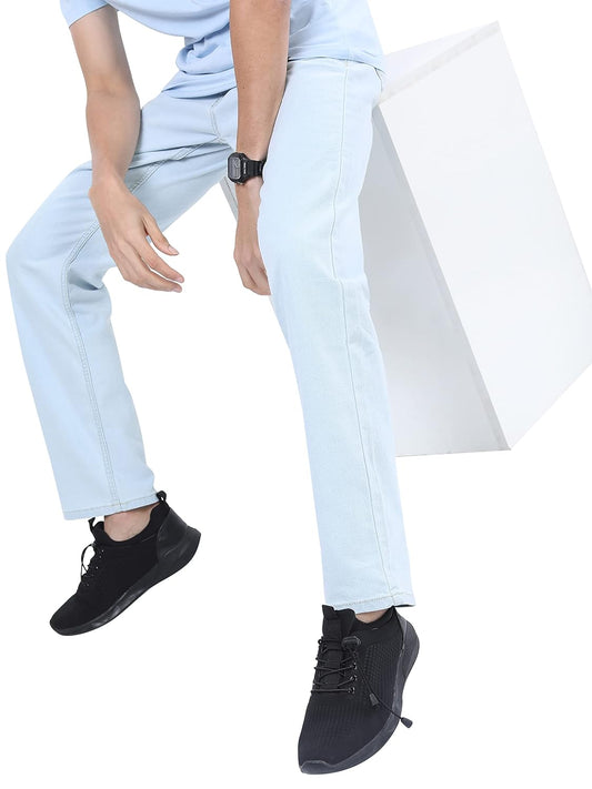 KETCH Men's Straight Fit Mid Rise Jeans (Stretchable)