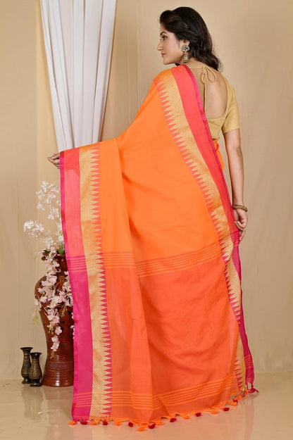 Handloom Saree With Unstitched Running Blouse Piece
