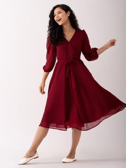 AASK Women Fancy Plain & Solid Designer Dress for Women