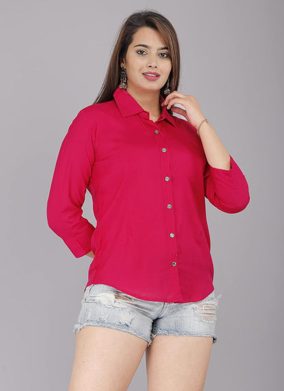 GEHU GARMENTS Women Solid Shirt for Office