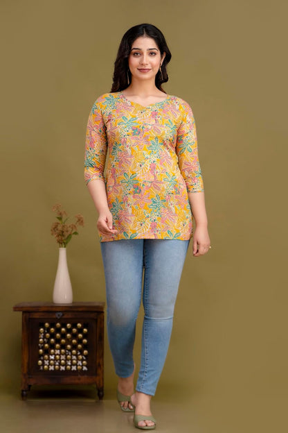 New Printed Short Kurti and top for Women and Girls