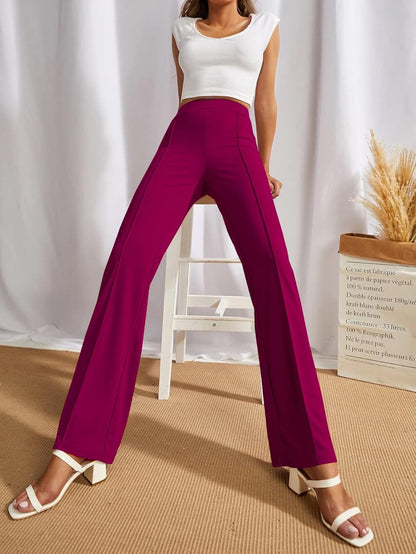 SWADESI STUFF Women's High-Waisted Pant Bell Bottom