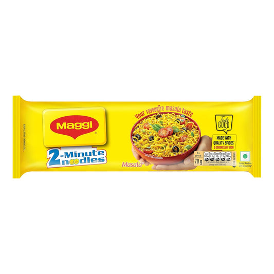 MAGGI 2-Minute Instant Noodles,Masala Noodles, Favourite Masala Taste, 560 g Pouch | 8 Packs