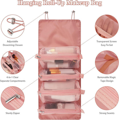 Niwlix 4 in 1 Travel Toiletry Makeup Cosmetic Organizer