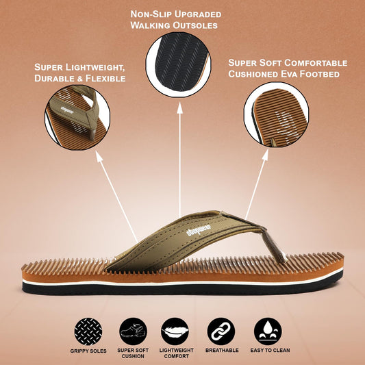 Stepwear Men's Flip Flops – Stylish & Durable - alphahostel.in