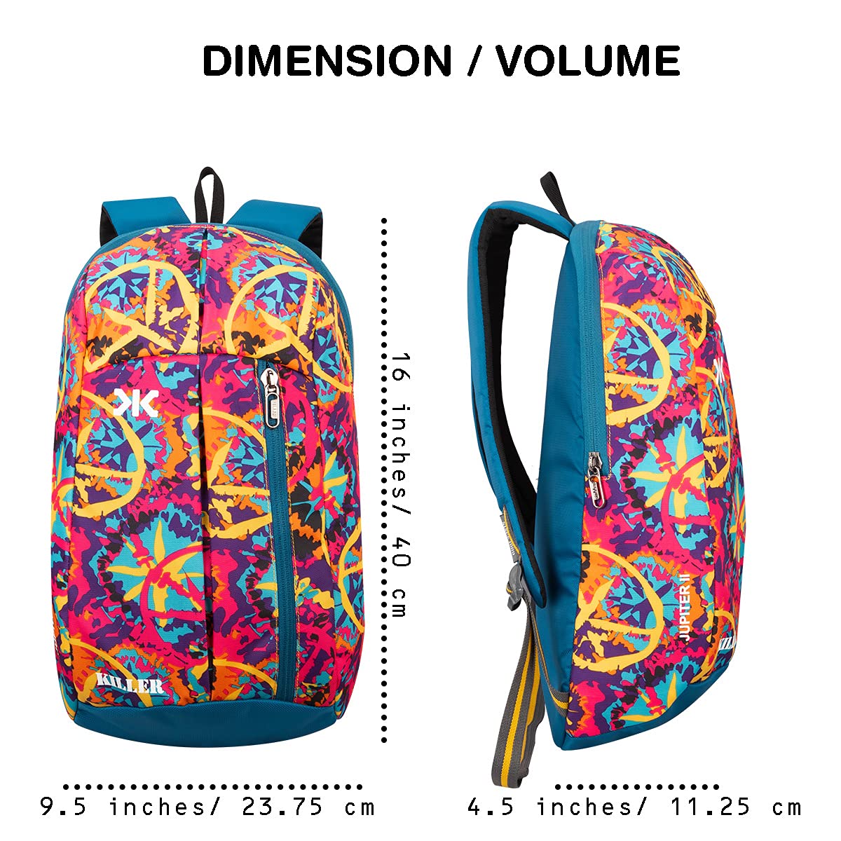 KILLER Jupiter Small Outdoor Mini Backpack 12L - alphahostel.in