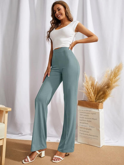 SWADESI STUFF Women's High-Waisted Pant Bell Bottom