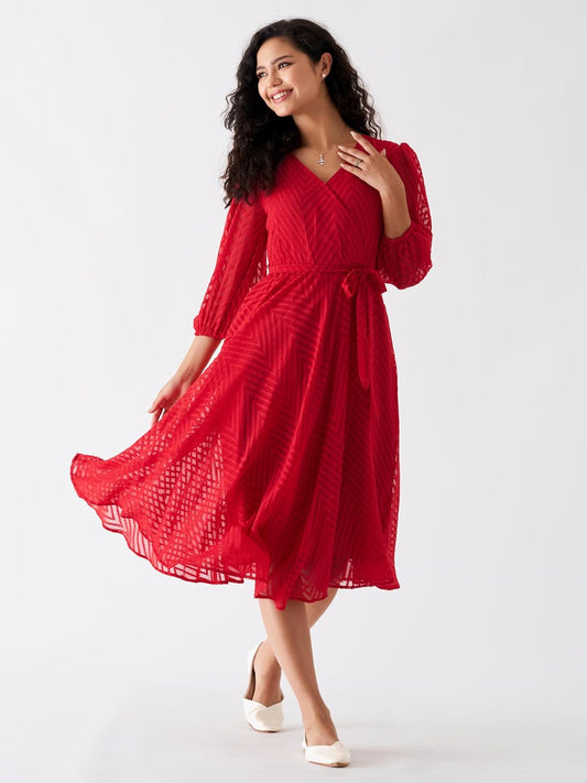 AASK Women Fancy Plain & Solid Designer Dress for Women