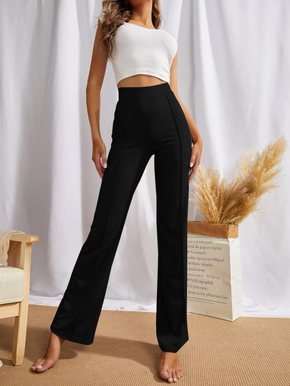 SWADESI STUFF Women's High-Waisted Pant Bell Bottom