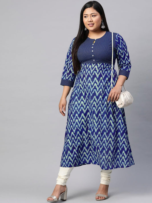 Yash Gallery Women's Cotton Straight Fit Straight Kurta