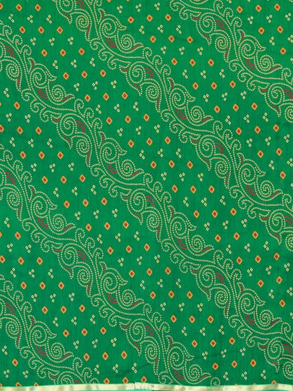 SIRIL Women's Chiffon Printed Saree with Blouse Piece
