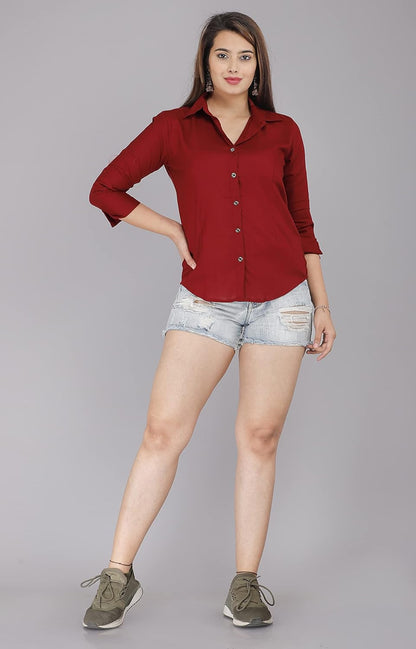 GEHU GARMENTS Women Solid Shirt for Office