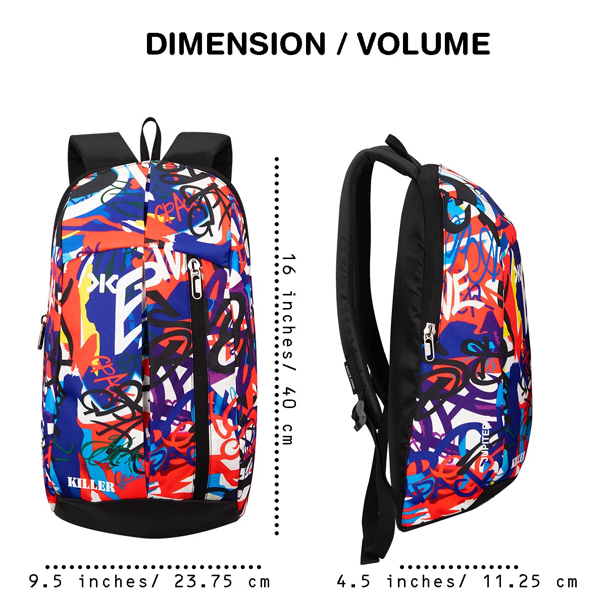 KILLER Jupiter Small Outdoor Mini Backpack 12L - alphahostel.in