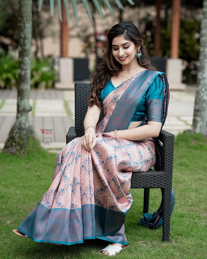 Yashika Women Kanjivaram Silk Weaving Banarasi Saree