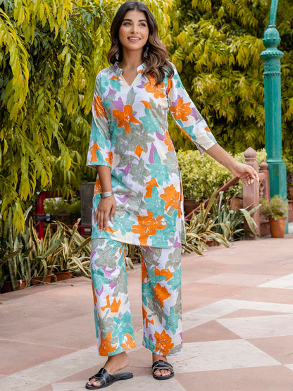 VredeVogel Cotton Blend Kurta Set for Women