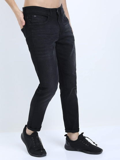 KETCH Men's Tapered Fit Mid Rise Jeans