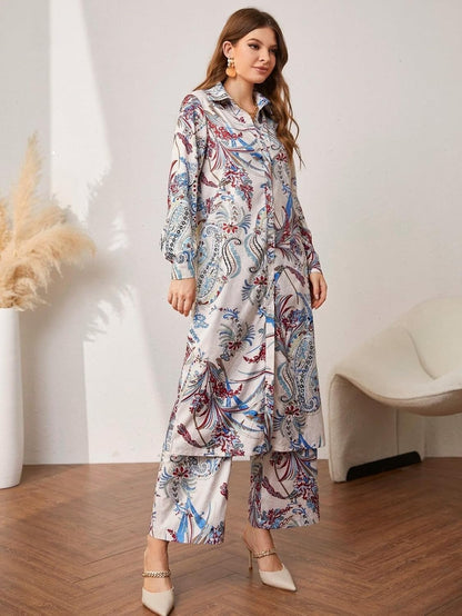 LERIYA FASHION Paisley Printed Kurta-Set for Women