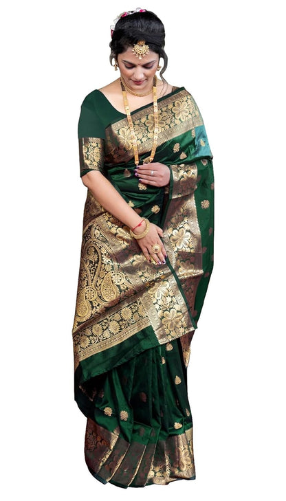 Sugathari Women's Banarasi Saree Pure Kanjivaram Silk Saree