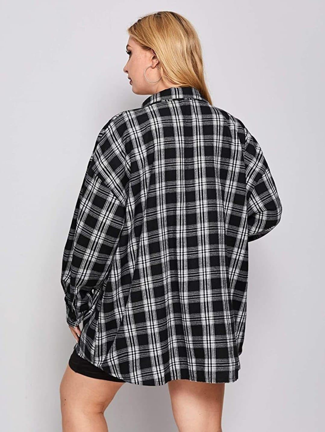 UNIQUE GOODS HAVEN Plus Size Women’s Checkered