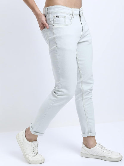 KETCH Men's Tapered Fit Mid Rise Jeans