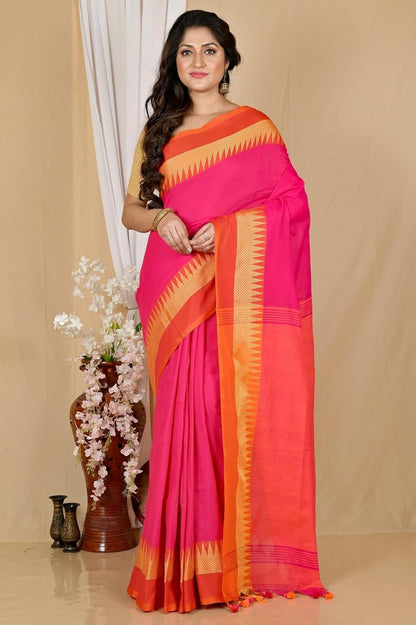 Handloom Saree With Unstitched Running Blouse Piece