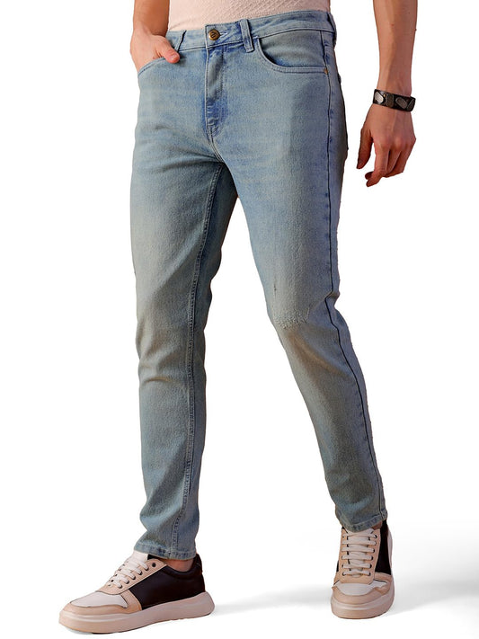 The Indian Garage Co Men Mid Rise Slim Fit Solid