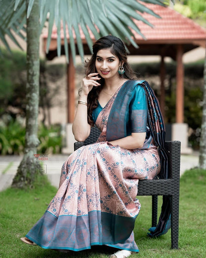 Yashika Women Kanjivaram Silk Weaving Banarasi Saree