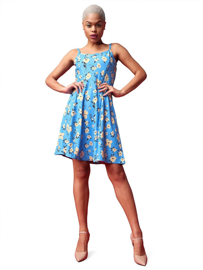 PURVAJA Women’s Fit & Flare Knee Length Dress