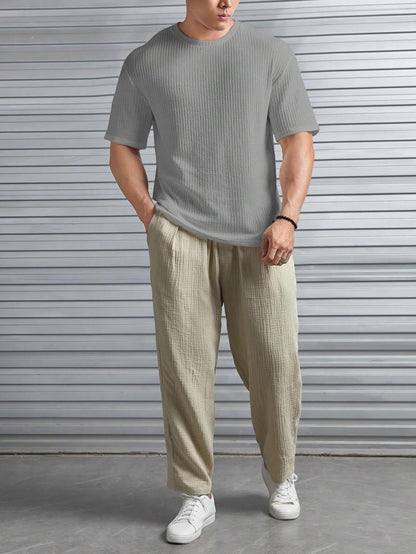 O3e Mens Solid Dotted Unique Design Oversized