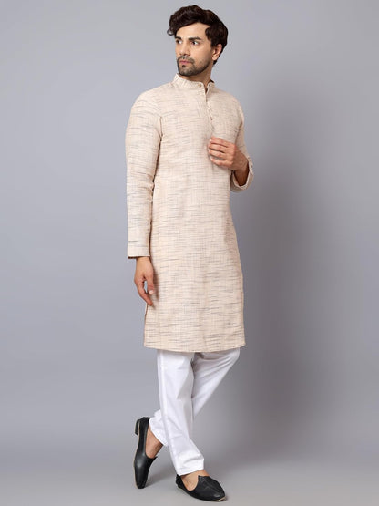 LATEST CHIKAN Men's Cotton Regular Kurta