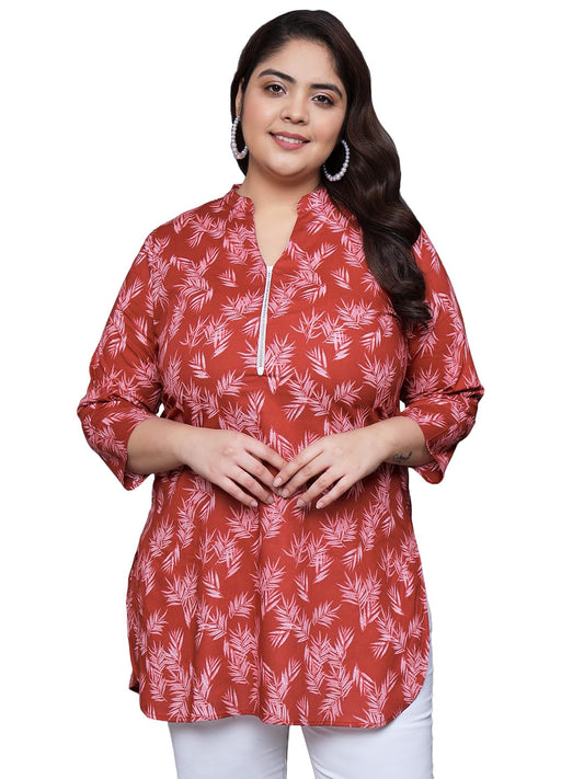 Tissu Women's Plus Size Floral Printed Pure Cotton