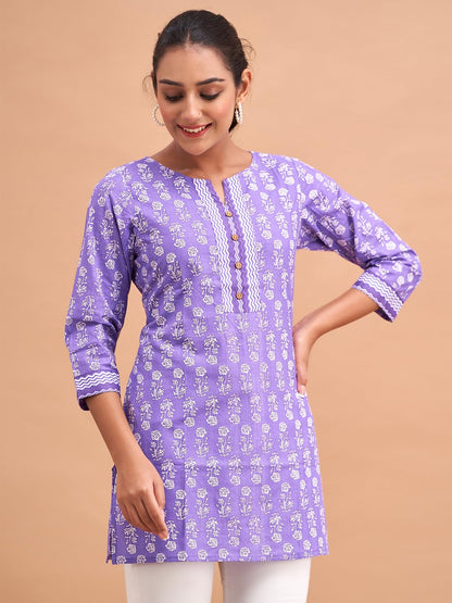 Women Cotton Printed Short Kurti | Short Kurti