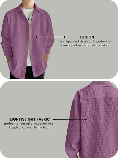 Leriya Fashion Men's Solid Regular Fit Shirt