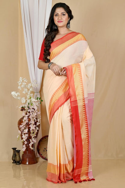 Handloom Saree With Unstitched Running Blouse Piece