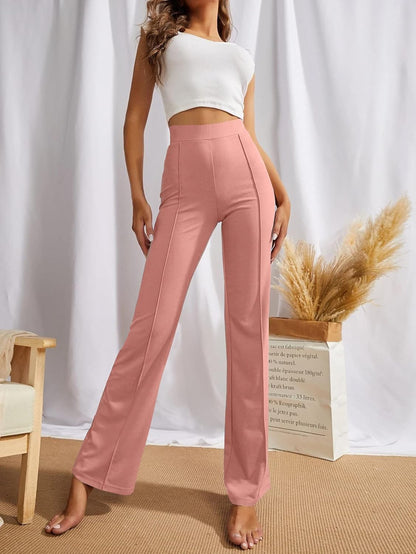 SWADESI STUFF Women's High-Waisted Pant Bell Bottom