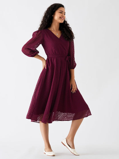AASK Women Fancy Plain & Solid Designer Dress for Women