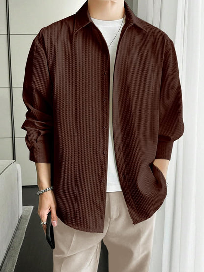 Leriya Fashion Men's Solid Regular Fit Shirt