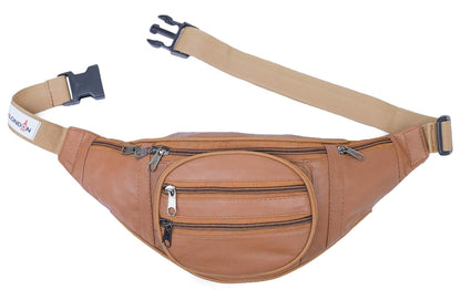 London Real Leather Brown Waist Bag Fanny Bag